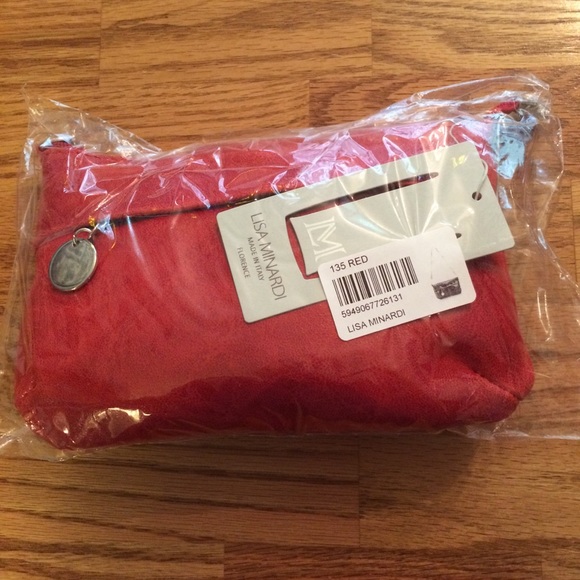 ❤️NWT Lisa Minardi Red Distressed Leather Purse❤️ - Picture 9 of 9